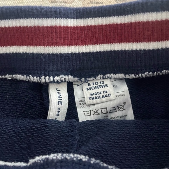 Janie & Jack 2 Piece Sweatsuit Jacket & Joggers Size 6-12mo - Picture 4 of 6